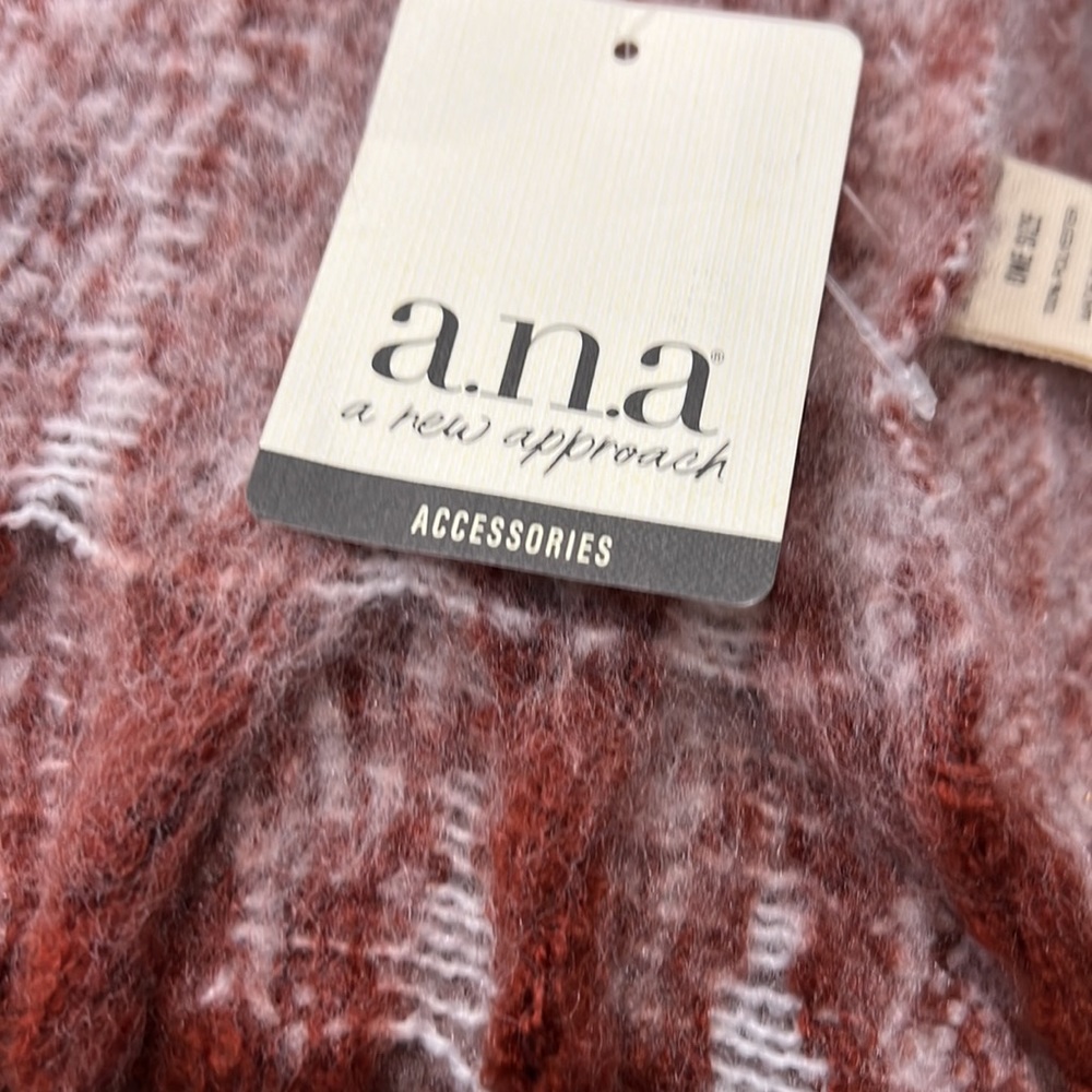 A.N.A. Fringe Oblong Scarf - Picture 4 of 4
